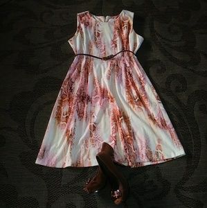 SOLD Calvin Klein Fit n Flare Plus size midi dress